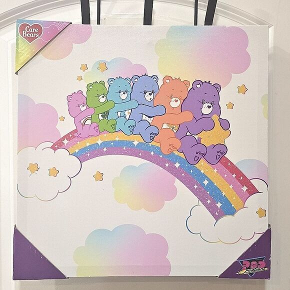 Pop Creations Care Bears Riding The Rainbow Canvas Wall Decor - Picture 3 of 5